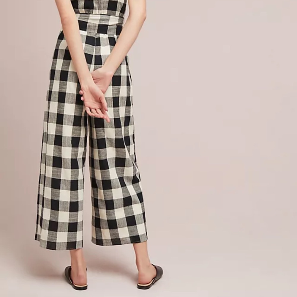 Anthropologie If By The Sea Gingham Jumpsuit - Picture 2 of 6